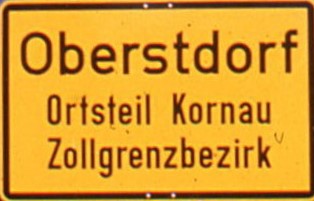 Oberstdor Ortsschild